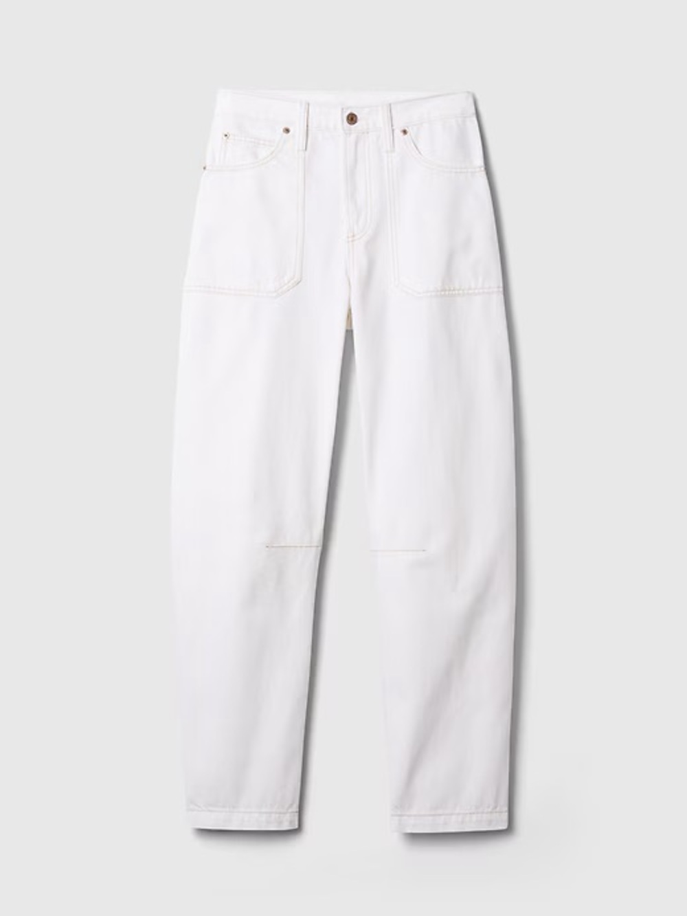 GAP High Rise Barrel jeans in off white- 0P - Picture 3 of 11